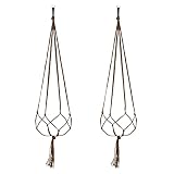 übertöpfe für Draußen Decor Hanger Home Rope 2PCS Indoor Flower Cotton Holder Wall Pot...