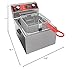 EGGKITPO Electric Deep fryer Single Tank Deep Fryer with Basket Capacity 10L(10.5QT) Electric Countertop Fryers with 60 Minute Timer for Home Kitchen and Restaurant, 1800 Watts, 120V