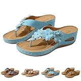Sandalias ortopédicas para mujer 2026 con soporte de arco, sandalias de cuña cómodas para caminar, playa, sandalias de verano, informales, antideslizantes, sandalias de cuña para mujer, zapatos de