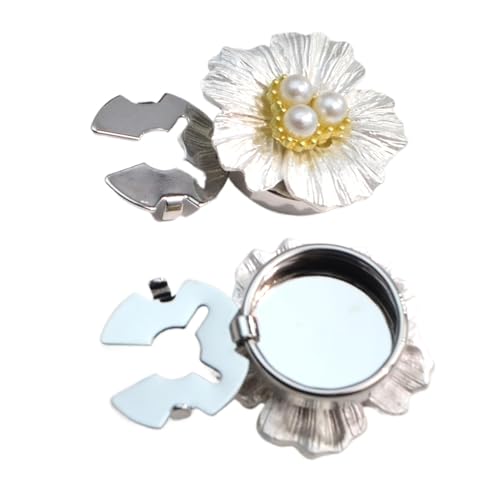 Cubiertas de botón de flor de perlas - Capacalas de botones de la camisa | Cubras de botones de camisa de de diez limones de 2 por ciento, joyas de diamantes de imitación de pétalo, adecuado p