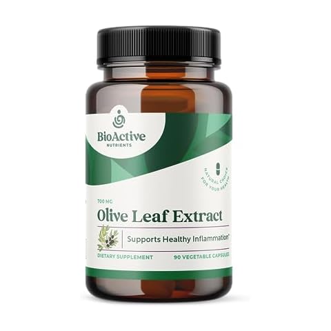 BIOACTIVE NUTRIENTS Olive Leaf Extract Supplement - 700mg - 180 Vegetable Capsules - 20% Oleuropein Concentrate - Supports Overall Health Cover