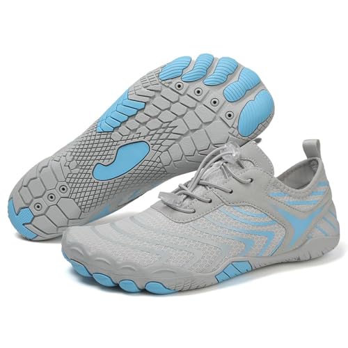 Hike Barefoot Shoes for Women Men Wide Toe Box Athletic Waterproof Trail Running & Non-Slip Barefoot Footwear