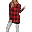 QACOHU Women's Long Sleeve Tunic Top - Loose Casual Pullover With Side Slits, Light Gray, Size Small - View #11