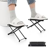 JFNoraiva Foldable Toilet Stool - Portable Travel Poop Stool for Toilet, 7' and 9' Adjustable Heights, Improve Bathroom Posture and Comfort