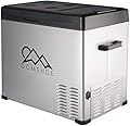 Domende 12 volt Refrigerator 54qt Portable Freezer Electric Cooler Compressor Car Fridge for Car Truck Vehicle RV Boat Outdoor and Home use 12/24V DC and 90-250 AC,Cooling to -4F