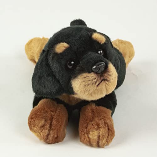 Teddys Rothenburg Rottweiler 30 cm Kuscheltier Hund liegend Plüschtiere