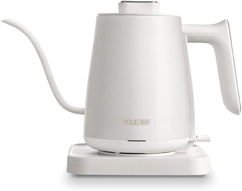 Smart electric tea coffee kettle 0.6L gooseneck drip pot intelligent temperature control cafe pitcher brewing