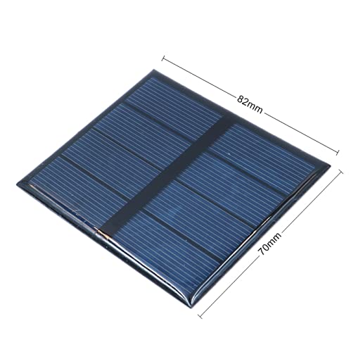 Packung mit 6 ZONADAH 0.6W 2V Mini Sonnenkollektoren, Batter Ladegerät, DIY Home, Science School Projekte, Camping, Angeln, Wandern Outdoor Garten Licht Ladewerkzeuge