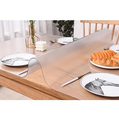 Nappe givrée en PVC 2.6mm transparente pour table à manger - 6