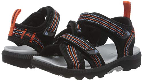 viking Loppa, Unisex-Kinder Slingback Sandalen, Schwarz (Black/Dark Grey 291), 34 EU (2 UK)