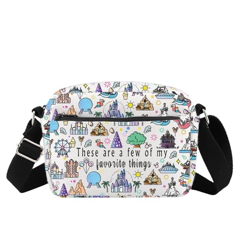 Fairytale Fans Merch - Bolsa cruzada para parque de atracciones, parque de atracciones, castillo de princesa, regalo para instalaciones recreativas, Mk Things Hb Uk