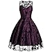 Produktbild Ärmelloses Kleid Damen Spitzenkleid Piebo Gothic Kleider Elegant Knielang Festlich Hochzeit Rockabilly Vintage-Druck Bodycon Partykleider Abend Party Prom Kleid Halloween Weihnachts Cosplay Kostüm