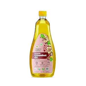 Organic Tattva, Organic Groundnut/Peanut Unrefined Cooking Oil (1 Litre)