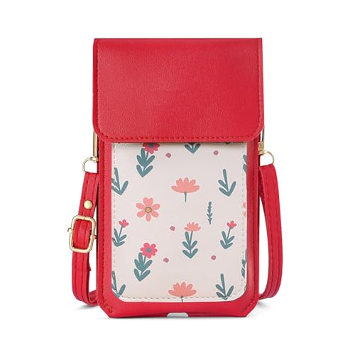Small Crossbody Bags for Women, Touch Screen Phone Bag Phone Holder Wallet Shoulder Purses for Travel Shopping Dating Pouch