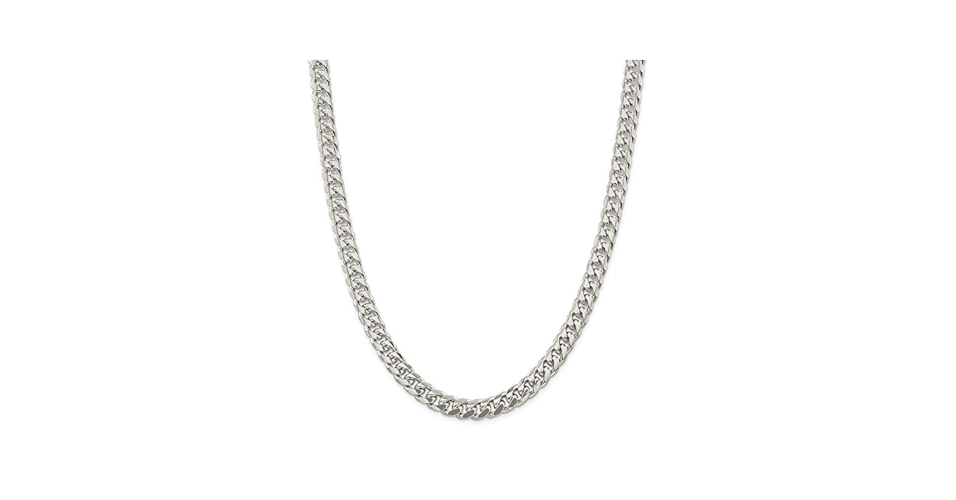 新品 K10 solid cubanchain avalanche 55cm Amazon.com: Solid 925 Sterling Silver 8.5mm Curb Link Cuban