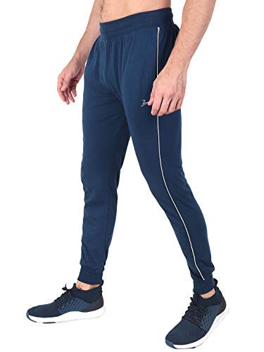 Image of Zeffit Men's Pc Cotton Ankle Grip Track Pant