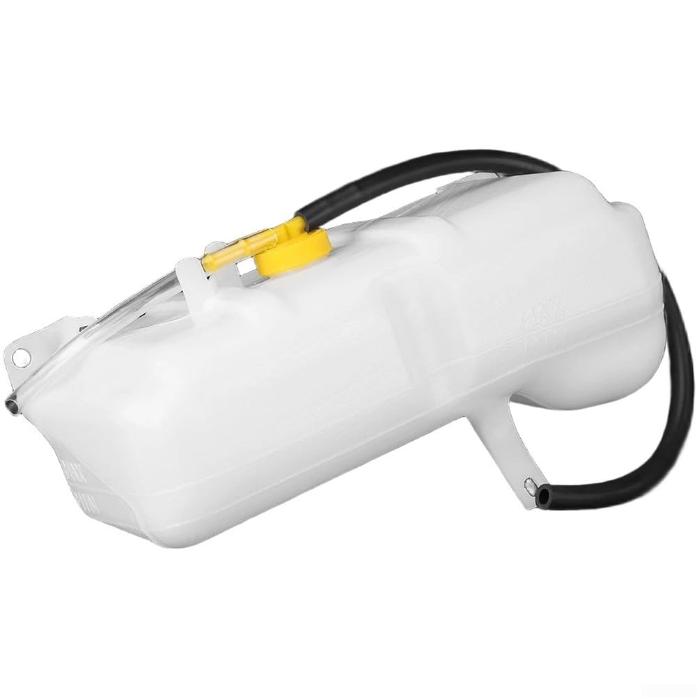 Expansion Tank Coolant Dual Pipe Tank Plastic White Compatible with Nissan Patrol Y60 4.2/3.0/2.8 and for Ford Maverick Y60 Replacement OEM 17931-NI020DO