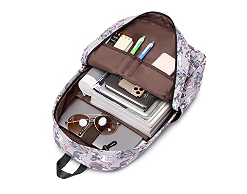 Wadirum Kinder Niedlich Schule Buchtasche Leichtgewicht Rucksack für Kinder Hund