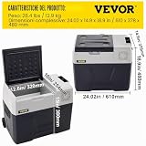 VEVOR Glacière Électrique Portable de 40 L Réfrigérateur de Voiture Mini Frigo Silencieux 220V avec Panneau Numérique -20 à 20℃ pour Maison, Voiture et Camping - 7