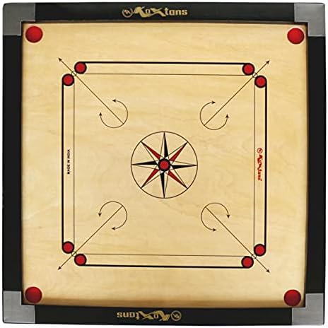 Carrom Board Full Size with 2" Border (Super) with STRICKER & Accessories