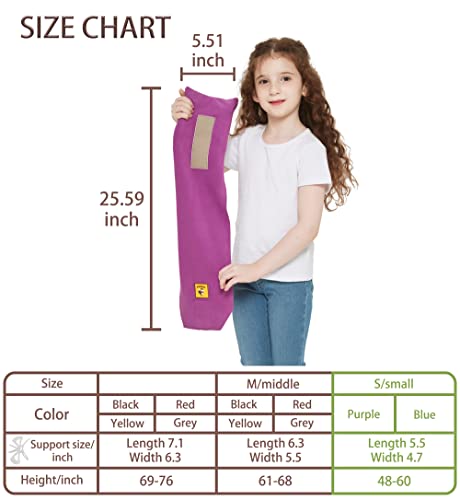 Foxseon Kids' Travel Pillows,Turtleneck Support Neck Pillow,Airplanes Car Or Office Nap Pillow, Easy To Clean And Carry, With Luxury Storage Bag(Small Purple) #TOP3