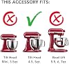 Bowl de corazones en capas KitchenAid 5Q para batidoras de cabezal inclinable, KSM2CB5CH | Cerámica duradera, apto para congelador, microondas, horno y lavavajillas, compatible con todas las batidoras KitchenAid de 4.5 y 5 cuartos de cabezal inclinable 4