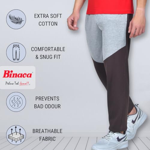 Image of Binaca Designer Men's Joggers - Slim Fit Athletic Sweatpants, Breathable Cotton Jogger Pants for Workout, Casual & Gym Wear | Stylish Drawstring Track Pants