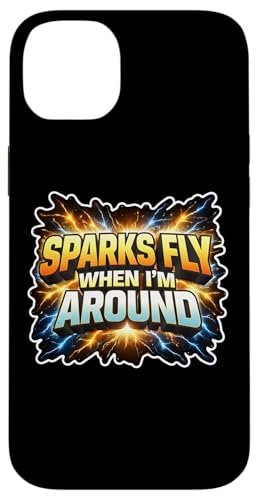 �ʔ����d�C�Z�t�X�p�[�N�t���C When I'm Around Joke Pun ���p �X�}�z�P�[�X iPhone 14 Plus �p