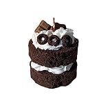 Mini Chocolate Cake Shaped Decorative Scented Candles Home Decoration Birthday Gift Valentine's Gift