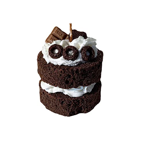 Mini Chocolate Cake Shaped Decorative Scented Candles Home Decoration Birthday Gift Valentine's Gift Candle Lovers #TOP1