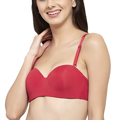Image of Brachy Women's Every Day's Padded Underwired Demi Cup Bra T Shirt Padded Underwired Pushup Bra 85% Poly Cotton, 15% Elastane