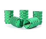 Producto de alta calidad. Mttheaw Juego de 5 tapones para válvula de coche, verde, talla única