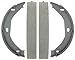 Raybestos 807PG Professional Grade Parking Brake Shoe Set - Drum in Hat