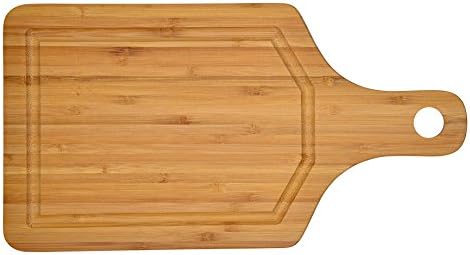 5 piece Bamboo cutting board set - Strong, Durable, No knife dull and Eco friendly
