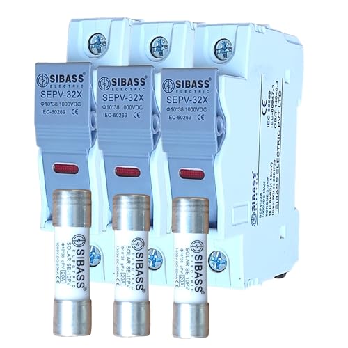 Image of Kenbrook Solar Sibass DC Fuse 20A with Fuse Holder (20A - Set of 3)