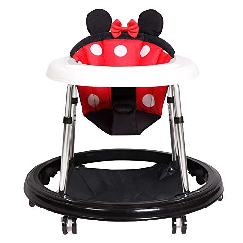 FCYIXIA Walkers Bright Starts Walker Mignon Style Walker avec système de Suspension Baby Walker Walker Pliable for 6-18 Mois bébé (Couleur: Rouge) zhengzilu (Color : Red) Cover
