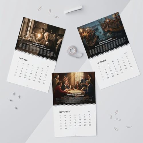Calendario de pared 2026 con espiral doble para organizarse en casa y oficinas 6