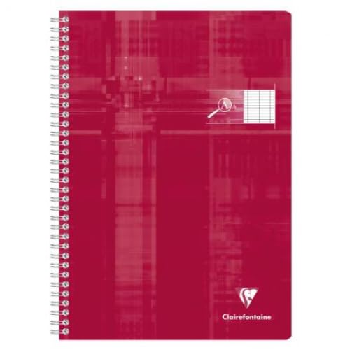 Lot de 10 Cahier Metric A4, 100p./50 feuilles 90 g/m² reliure intégrale, Séyès 2,5mm agrandi 10/10 (cahier pour déficients visuels)