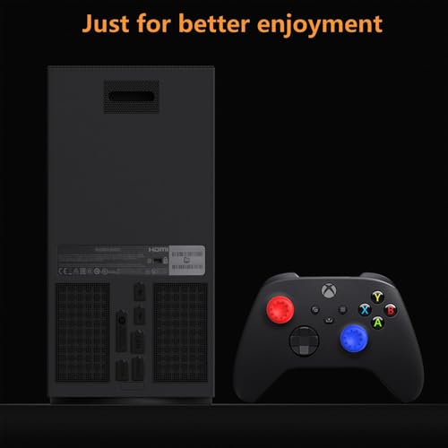 Image of Dust Cover Kit for Xbox Series X- 8 Silicone Dust Plugs and 2 PVC Meshs Set Dust Filter Cover Case Series X Accessories with 6 Thump Grip Caps for Xbox Series X