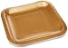 Creative Converting Touch of Color 18 Count Square Paper Lunch Plates, Glittering Gold