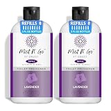 Mist N' Go by OMAZE Bathroom Odor Spray for Toilet Spray Refill Bottle - Multitasking Toilet Spray - Bathroom Spray Odor Eliminator for Strong Odors | Lavender, 16oz (2 Pack)
