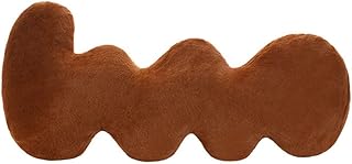 Almohadas de felpa con forma de onda, súper suaves, almohada corporal de conejo sintético, decoración simple para sofá, almohada larga, almohada cálida para abrazar, almohadas de cuerpo completo para