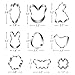 Easter Cookie Cutters Set - Bunny, Egg, Bunny Face, Rabbit, Butterfly, Flower, Chick, Carrot, Four Leaf Clover - 9PCS Easter Cookie Cutters - Large Easter Cookie Cutters for Spring Holiday Baking
