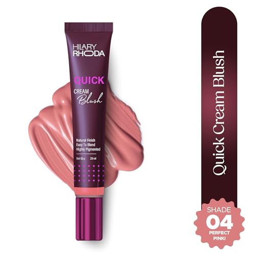 Image of Hilary Rhoda Quick Cream Blush | Pink | Long-Lasting & Buildable Liquid Blush | Highly Pigmented | Lightweight & Easy to Blend | For All Skin Types | (Perfect Pink) - 20ml