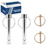 Bx88219 Self Retaining Pins with Clips, 1/2" Diameter Self Tow Bar Pins, Compatible with Blue Ox Aladdin, Aventa LX, Alpha, Acclaim Tow Bars - Pair