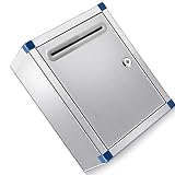 Boîte Aux Lettres En Acier, Boîte Aux Lettres Extérieure Individuelle, Facile À Installer, Boîte Aux Lettres En Métal, Contient Plusieurs Courriers, Documents, Journaux, Magazines ( Color : Metallic ,