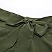 Belle Poque Women's High Waisted A Line Midi Skirts for Work Dark Olive Green Plus Size,3XL
