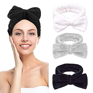 Haarband, hoofdband, 3 booghaarbanden, voor het wassen van het gezicht, make-up, yoga, sport