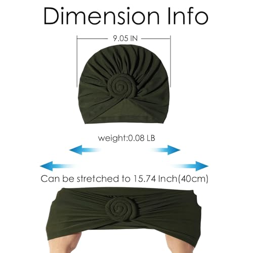 Image of KYNARI Turban Head Wraps for Women, Pretied Stretch Bonnet Hair Wrap