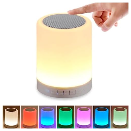 Caixa De Som Bluetooth Abajur Led Touch Luminária Multicolor